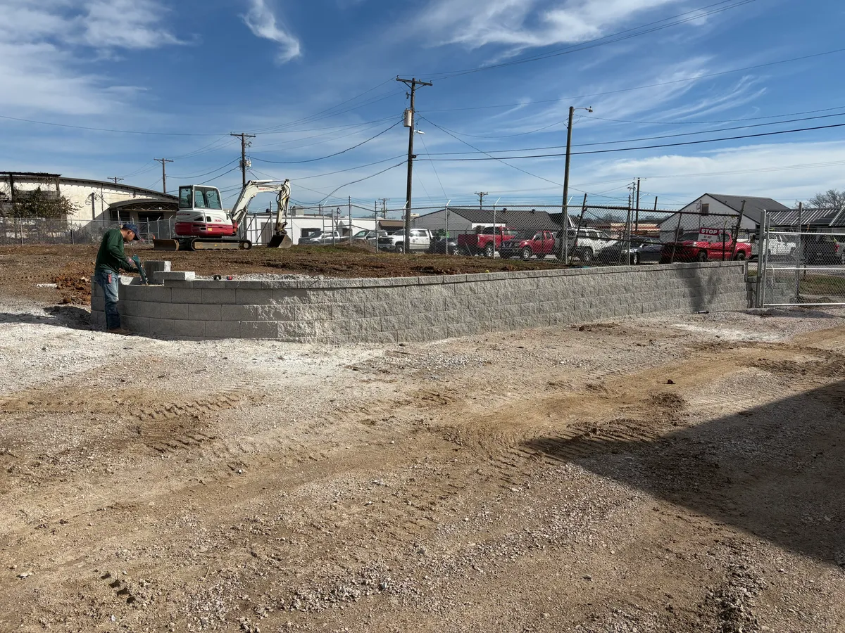 Commercial retaining wall Morristown TN