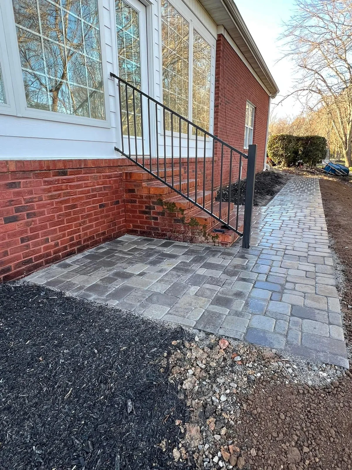 Paver walkway installation in Knoxville Tennessee