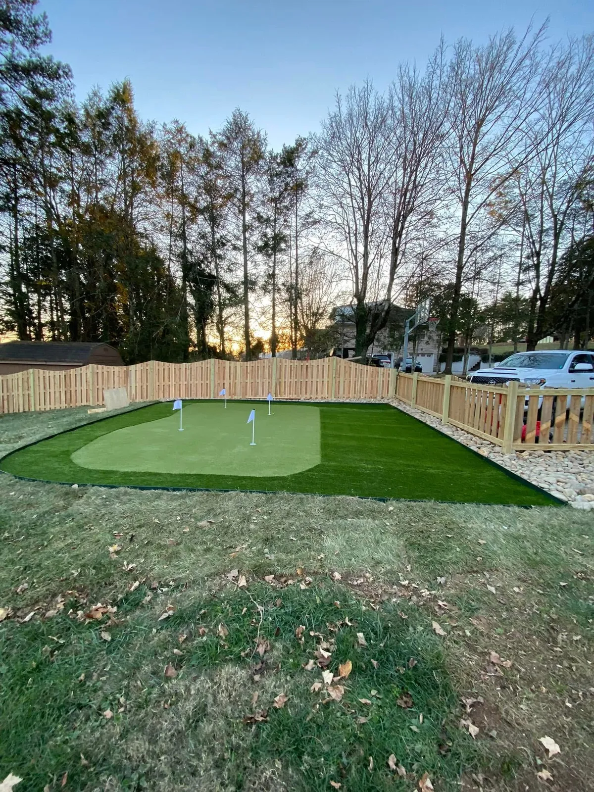 Artificial turf putting green Knoxville TN