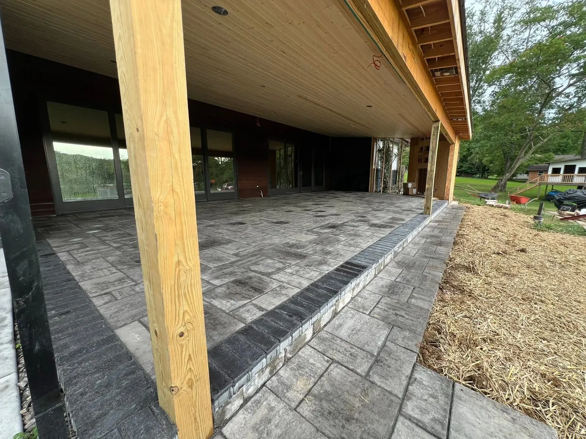 Large paver patio Knoxville Tennessee
